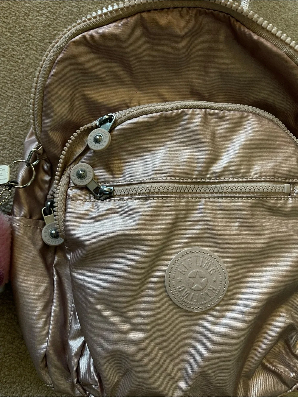 Kipling metallic rose